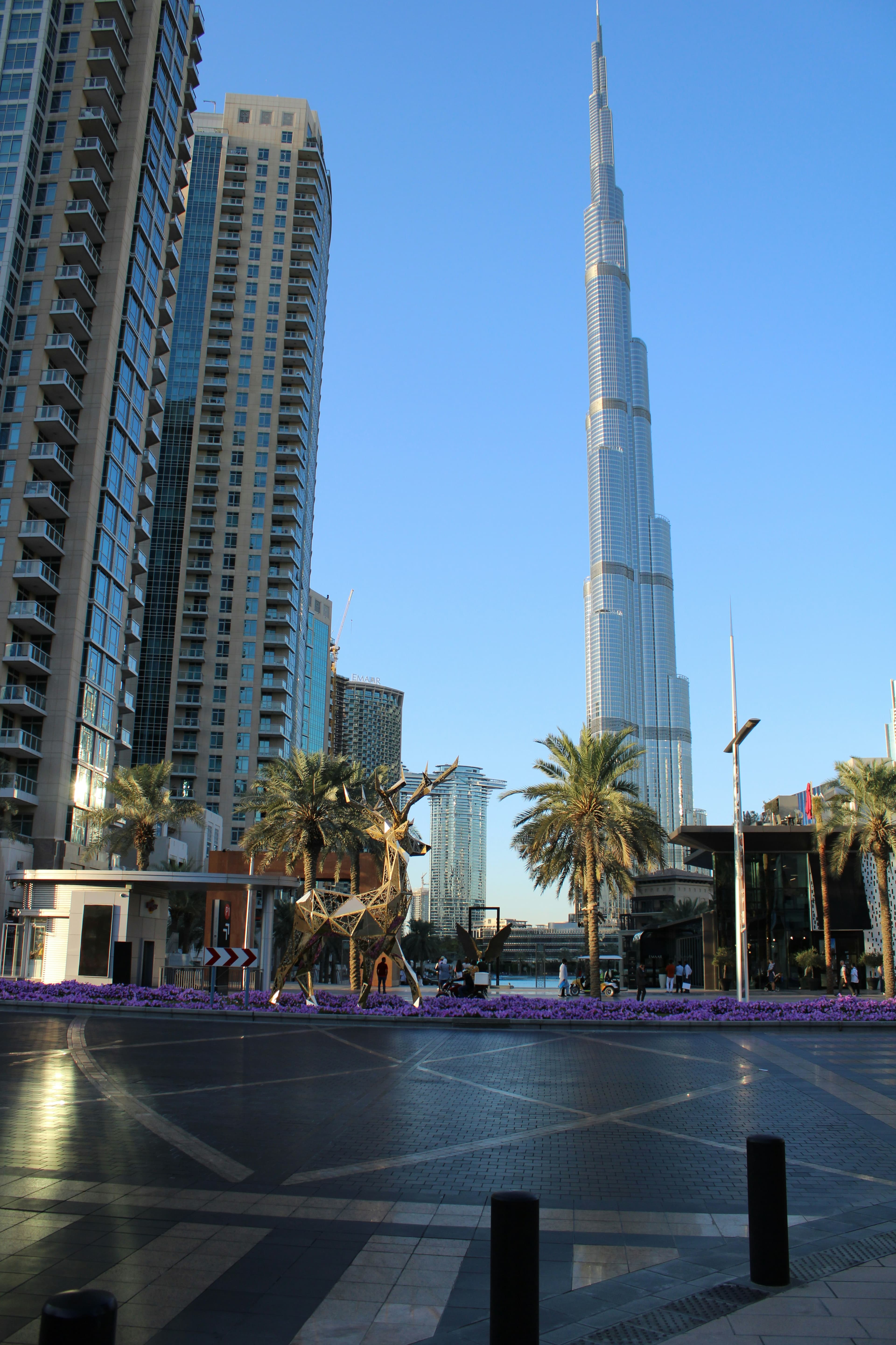 Modern Dubai business district with skyscrapers representing business ownership opportunities for golden visa