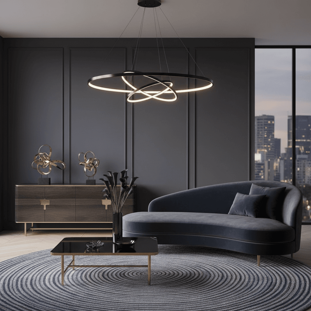 Modern luxury living room interior design in Dubai