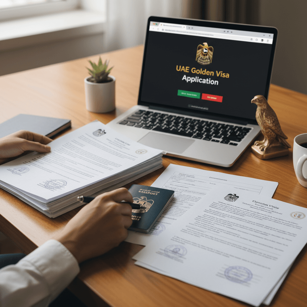 Priprava dokumentov in papirologija za postopek vloge za zlati vizum ZAE